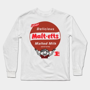 Maltetts retro candy ad Long Sleeve T-Shirt